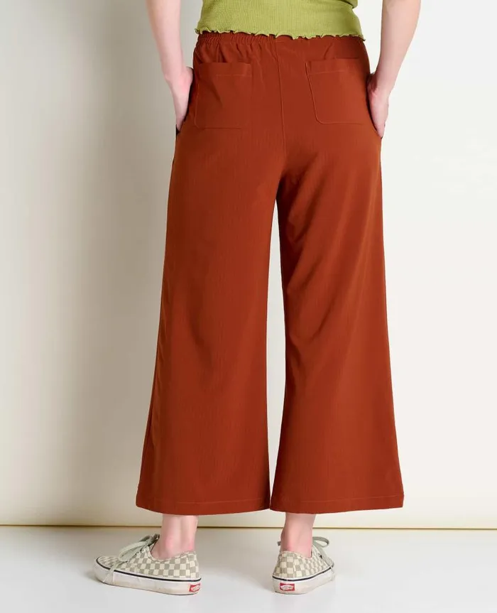 Women Pants Toad and Co Sunkissed Wide Leg Pant II Cinnamon Texture