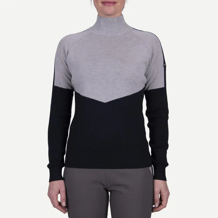 Women Peak Sweater Deep Spacealloy KJUS Midlayers and Sweaters