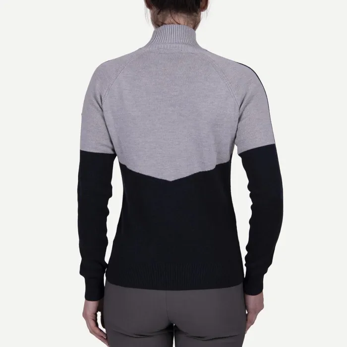 Women Peak Sweater Deep Spacealloy KJUS Midlayers and Sweaters