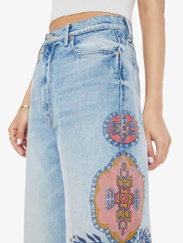 Women Petites Mother Denim Petites The Lil039 Maven Sneak Wash Side To Side