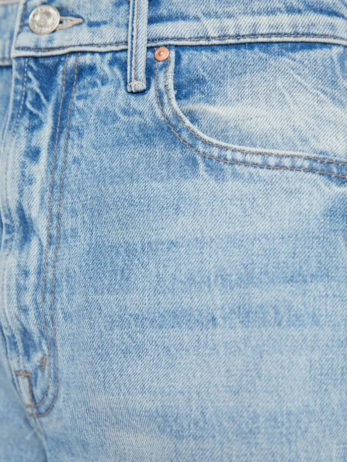 Women Petites Mother Denim Petites The Lil039 Maven Sneak Wash Side To Side