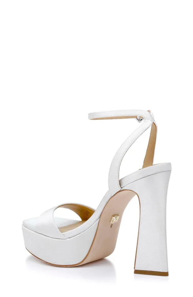 Women Platform Badgley Mischka Caia Platform Sandal With HeartShaped Buckle Black