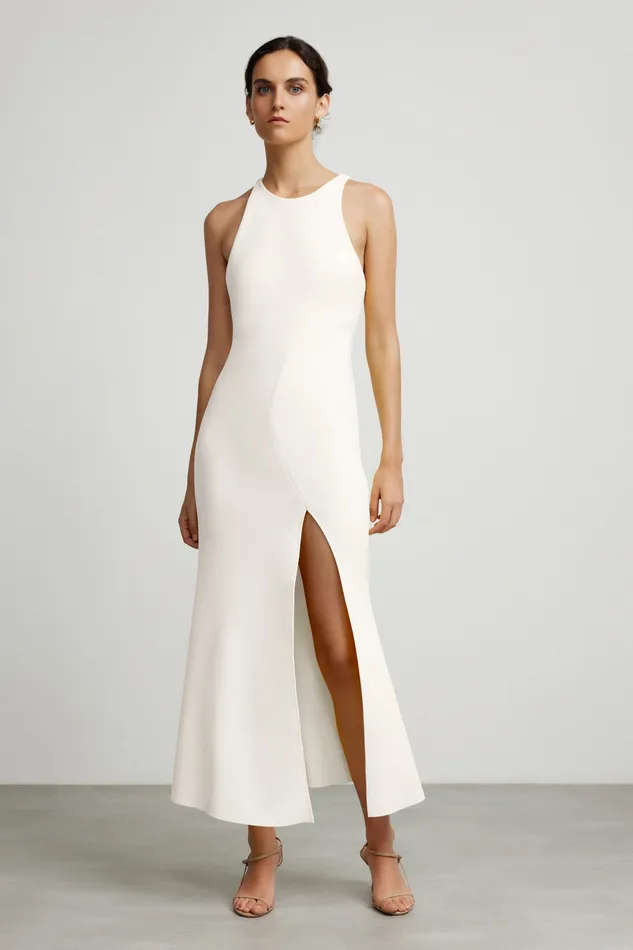 Women POET HIGH NECK DRESS Bridesmaids Significant Other