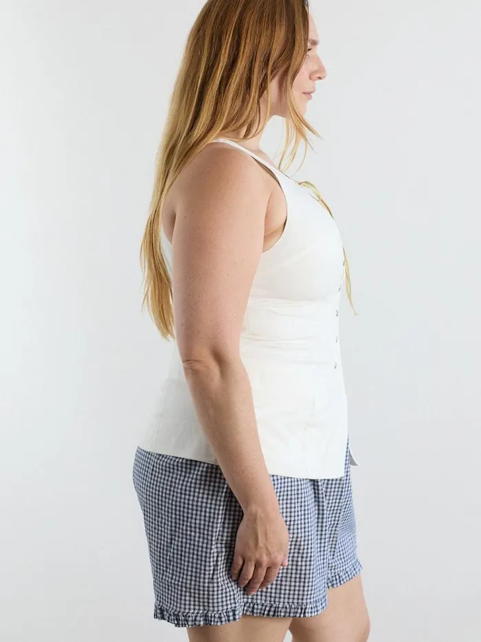 Women Portia Top White Lisa Says Gah Sleeveless Tops