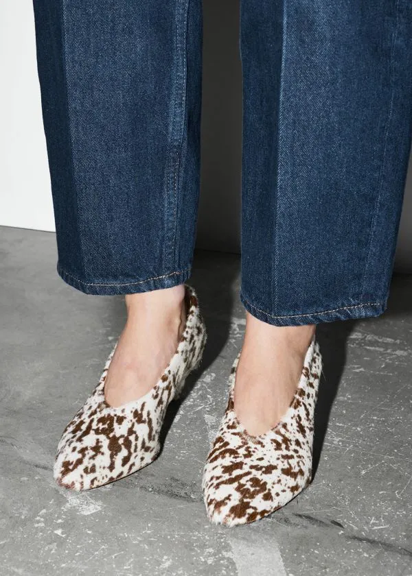 Women Pumps and Other Stories Leather Pumps Cowprint