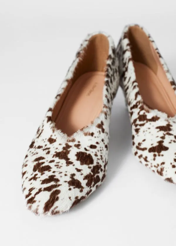 Women Pumps and Other Stories Leather Pumps Cowprint
