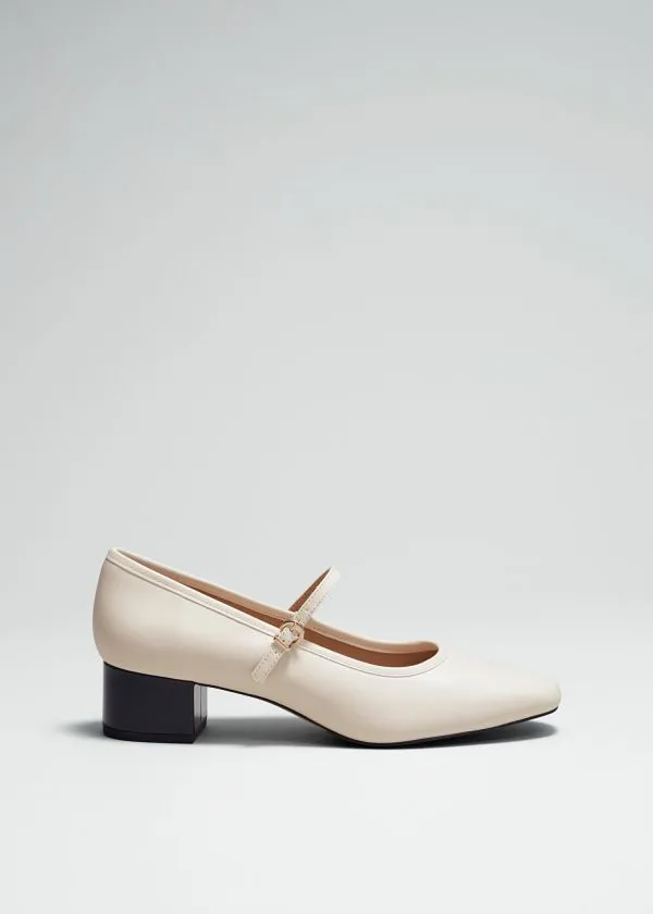 Women Pumps and Other Stories Mary Jane Pumps Cream