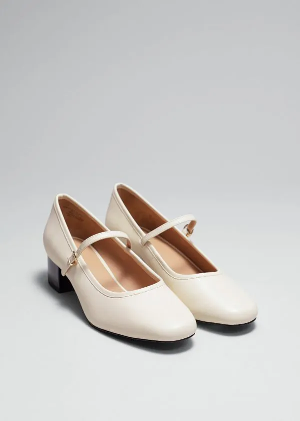 Women Pumps and Other Stories Mary Jane Pumps Cream