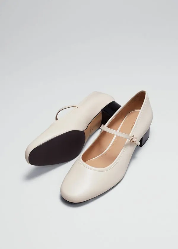 Women Pumps and Other Stories Mary Jane Pumps Cream