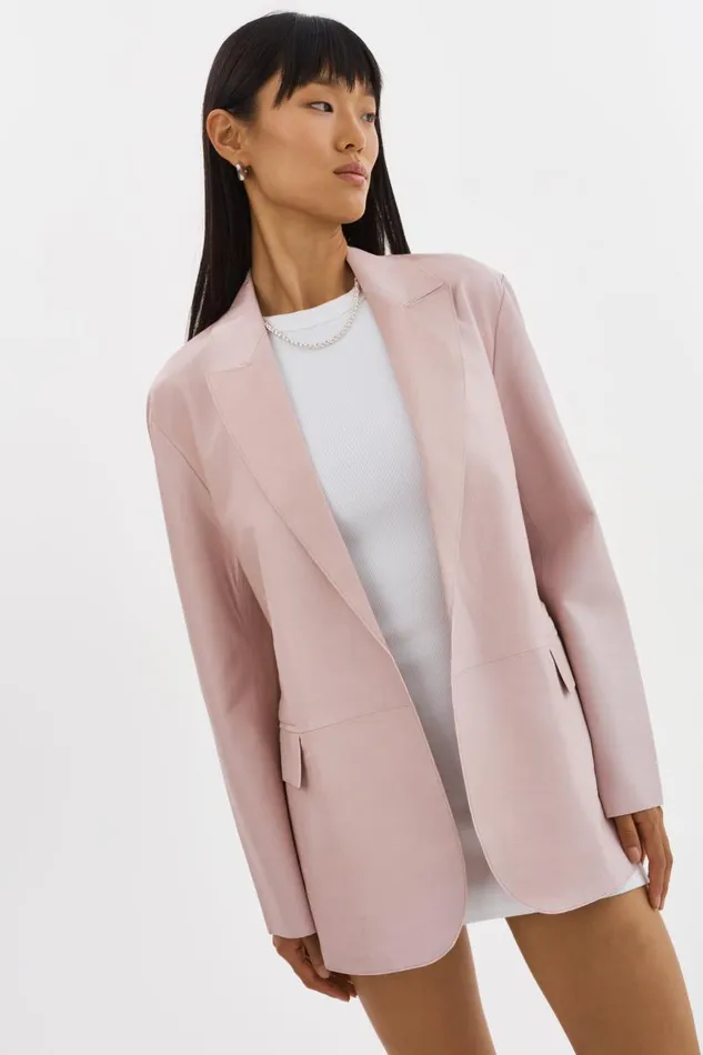 Women QUIRINA Leather Blazer Rose LAMARQUE Leather Jackets Women QUIRINA Leather Blazer Rose LAMARQUE Leather Jackets