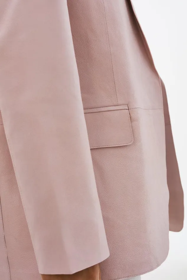 Women QUIRINA Leather Blazer Rose LAMARQUE Leather Jackets Women QUIRINA Leather Blazer Rose LAMARQUE Leather Jackets