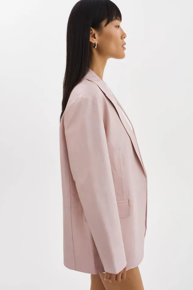 Women QUIRINA Leather Blazer Rose LAMARQUE Leather Jackets Women QUIRINA Leather Blazer Rose LAMARQUE Leather Jackets