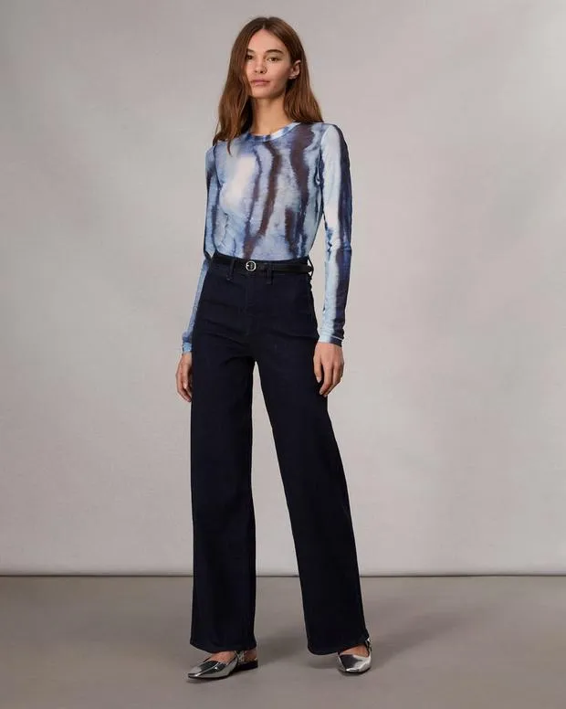 Women rag and bone Epic Hadley WideLeg Jean Rinse WideLeg and BarrelJeans