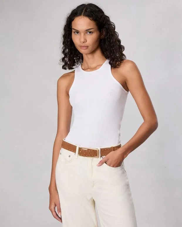 Women rag and bone Rebound Suede Belt Brownwood Suede Belts