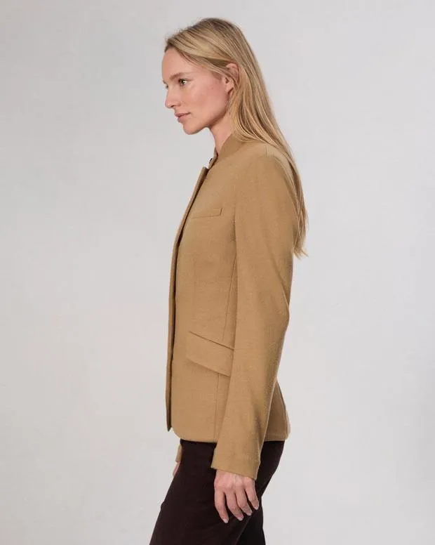 Women rag and bone Slade Wool Blazer CamelNavy Blazers and Vests