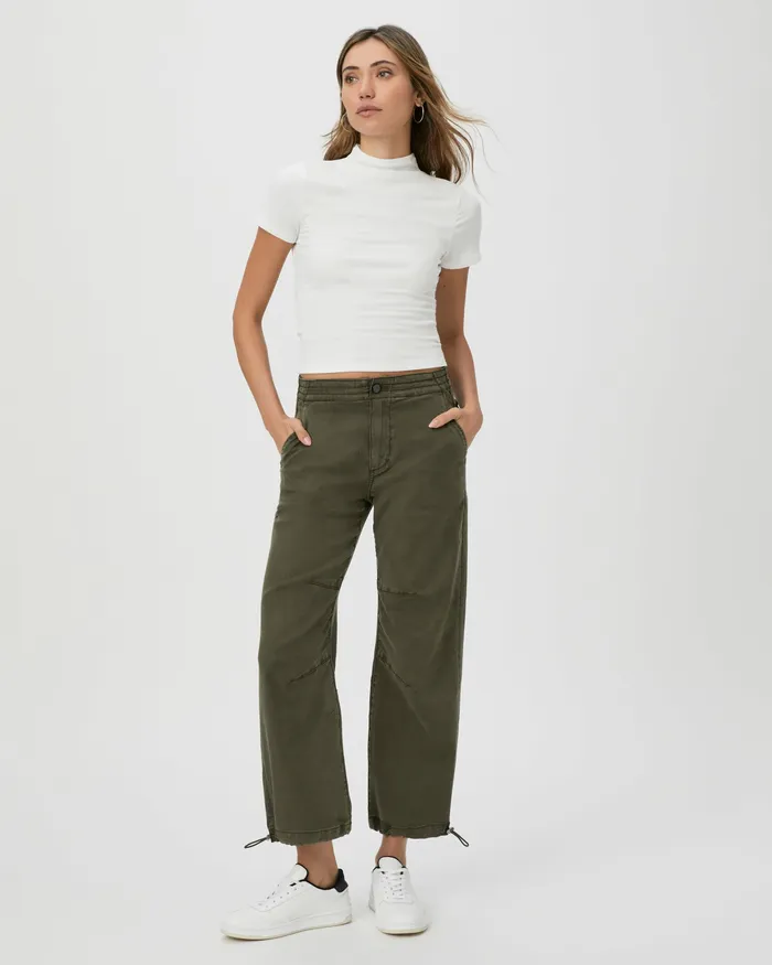 Women Reid Jogger 8211 Vintage Forester Green Pants PAIGE