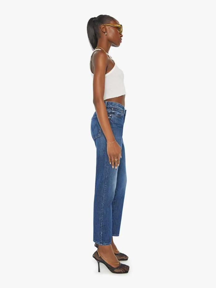 Women Relaxed Mother Denim The Ditcher Zip Flood Wash Did You Bring Me Anything