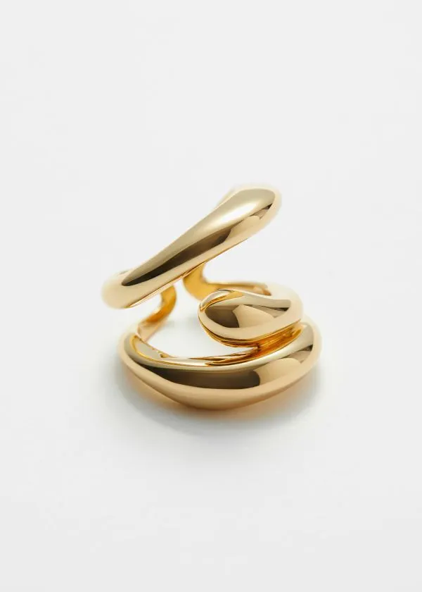 Women Rings and Other Stories 18karat GoldPlated Sculptural Ring Gold