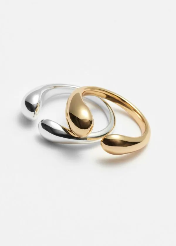 Women Rings and Other Stories Minimalist Open Ring Silver
