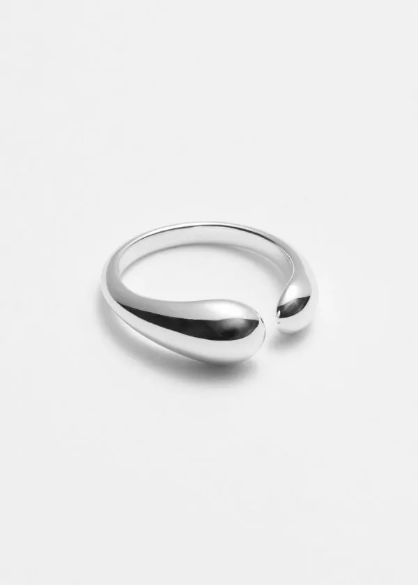 Women Rings and Other Stories Minimalist Open Ring Silver