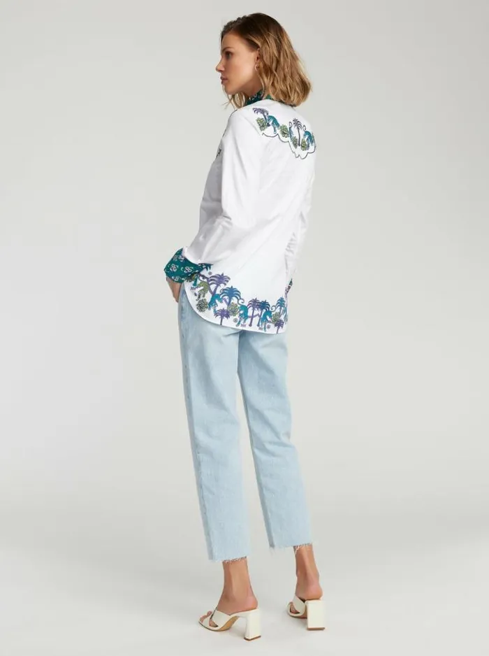 Women Robert Graham Tops Kacey Shirt White