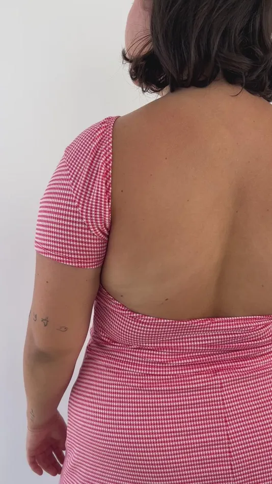 Women Rowan Tee Pomodorro Gingham Lisa Says Gah Tops
