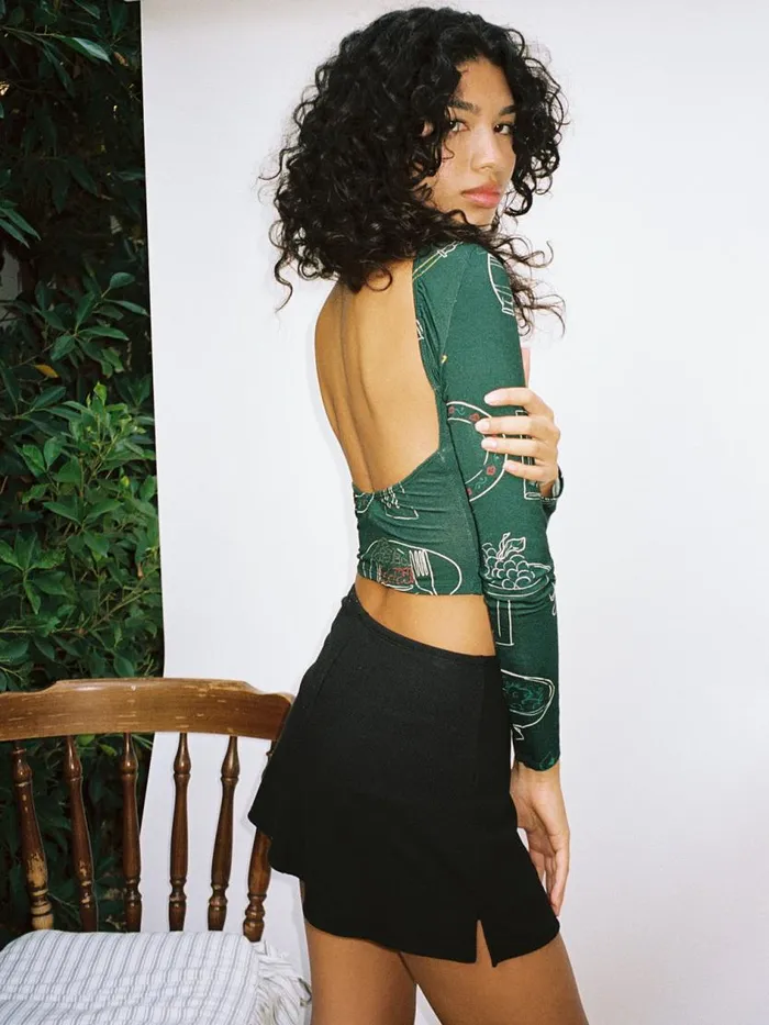 Women Rowan Top Set The Table Forest Lisa Says Gah Tops