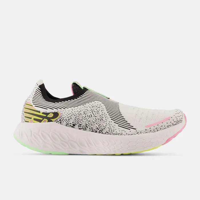 Women Running New Balance Fresh Foam X 1080 Unlaced White with Black and Vibrant Green Women Running New Balance Fresh Foam X 1080 Unlaced White with Black and Vibrant Green