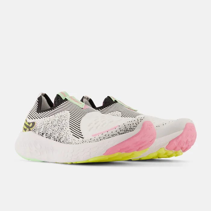 Women Running New Balance Fresh Foam X 1080 Unlaced White with Black and Vibrant Green Women Running New Balance Fresh Foam X 1080 Unlaced White with Black and Vibrant Green