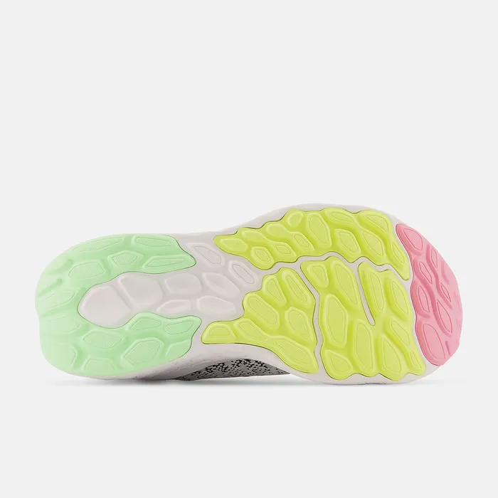 Women Running New Balance Fresh Foam X 1080 Unlaced White with Black and Vibrant Green Women Running New Balance Fresh Foam X 1080 Unlaced White with Black and Vibrant Green