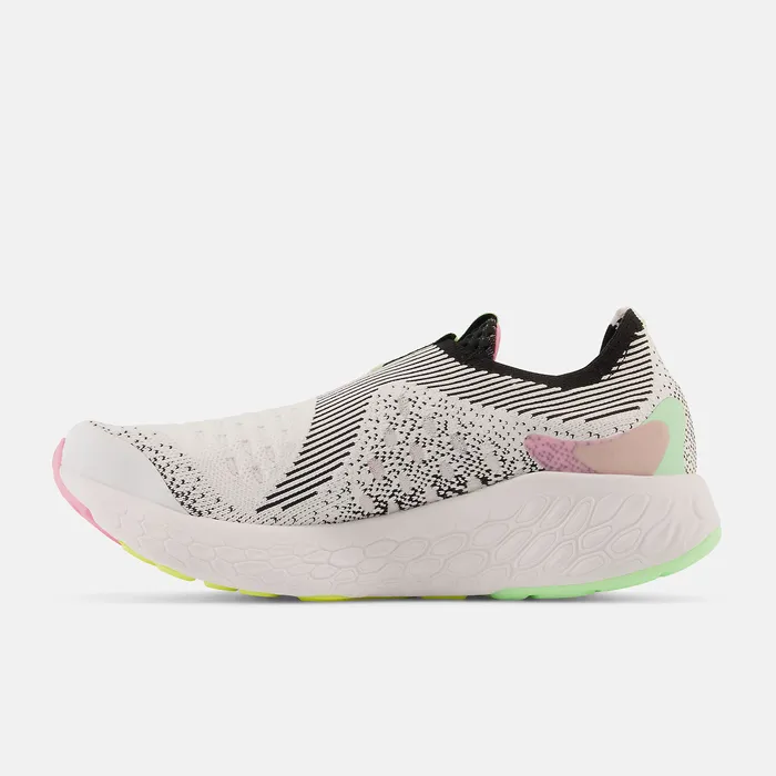Women Running New Balance Fresh Foam X 1080 Unlaced White with Black and Vibrant Green Women Running New Balance Fresh Foam X 1080 Unlaced White with Black and Vibrant Green