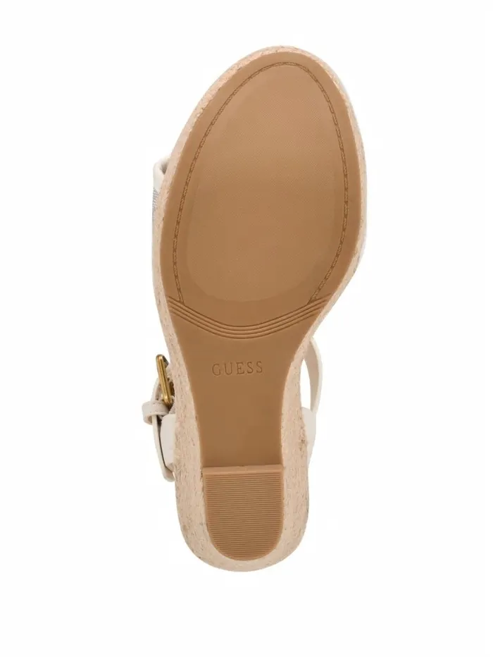 Women Sandals GUESS Hisley Wedge Sandals Ivory 150
