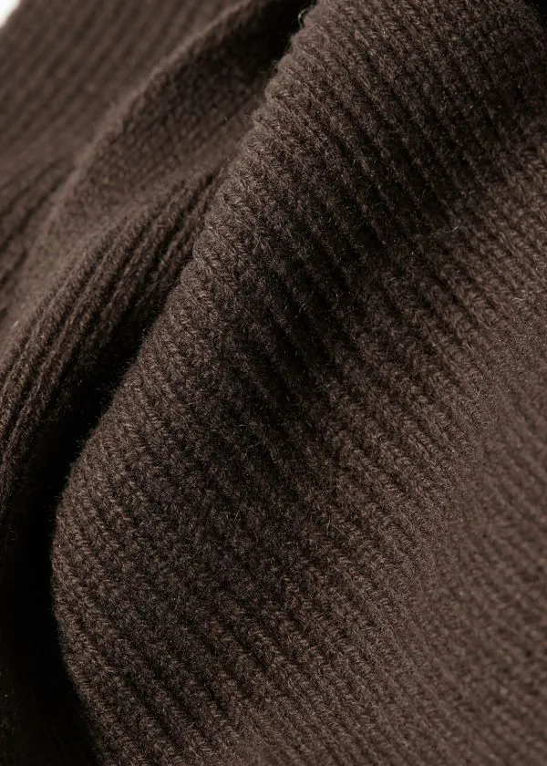 Women Scarves and Other Stories Hooded Wool Scarf Mahogany