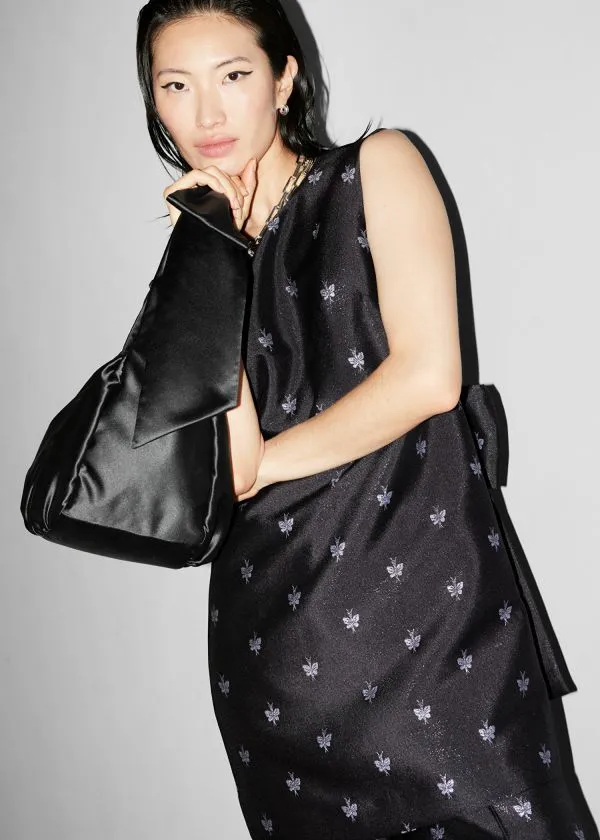 Women Sets and Suits and Other Stories Jacquard Mini Dress Black