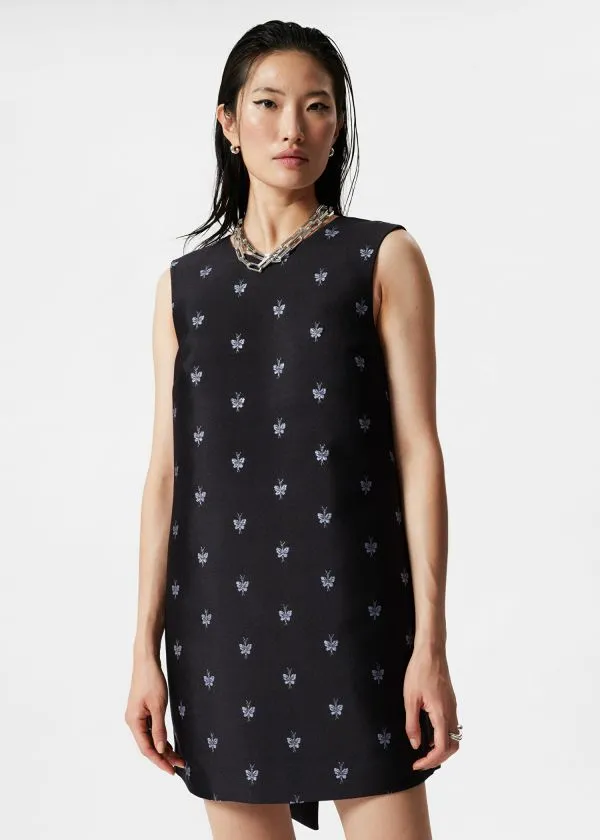 Women Sets and Suits and Other Stories Jacquard Mini Dress Black