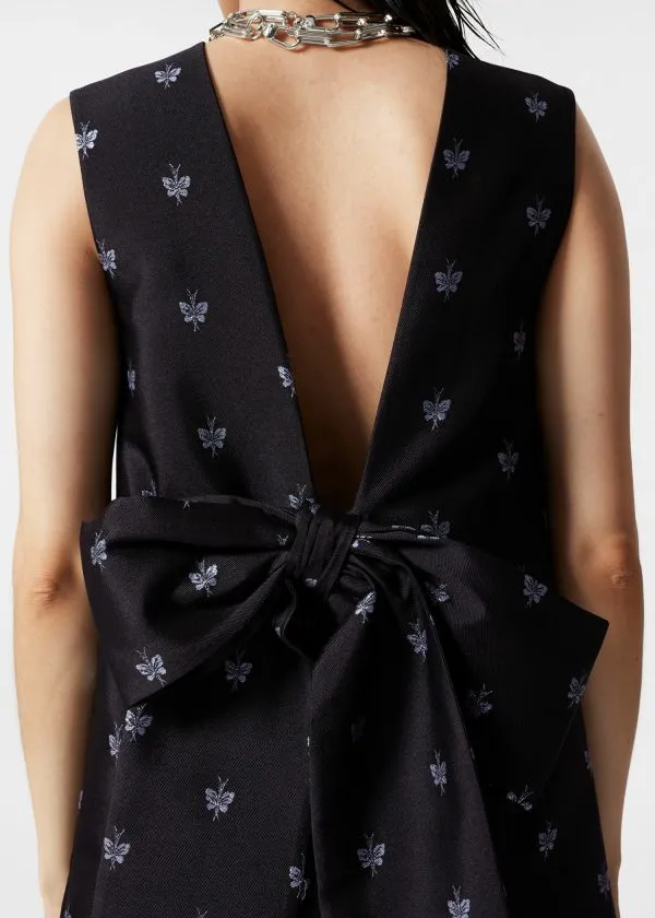 Women Sets and Suits and Other Stories Jacquard Mini Dress Black