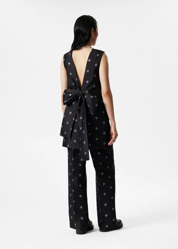 Women Sets and Suits and Other Stories Jacquard Mini Dress Black