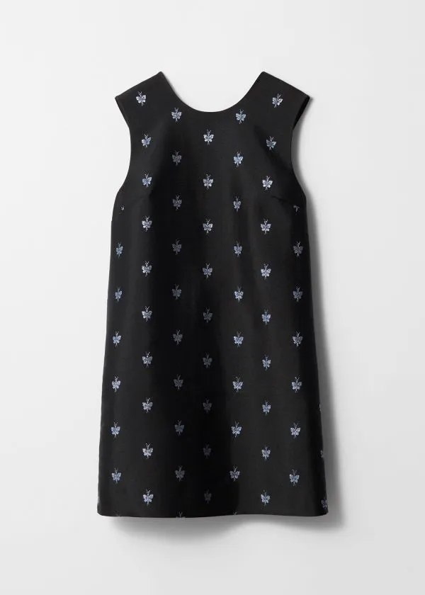 Women Sets and Suits and Other Stories Jacquard Mini Dress Black