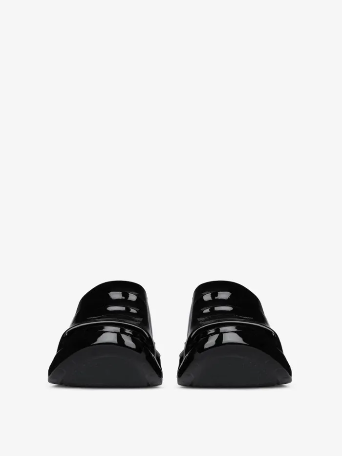 Women Shark Lock Givenchy Marshmallow Wedge Sandals In Rubber Black Women Shark Lock Givenchy Marshmallow Wedge Sandals In Rubber Black