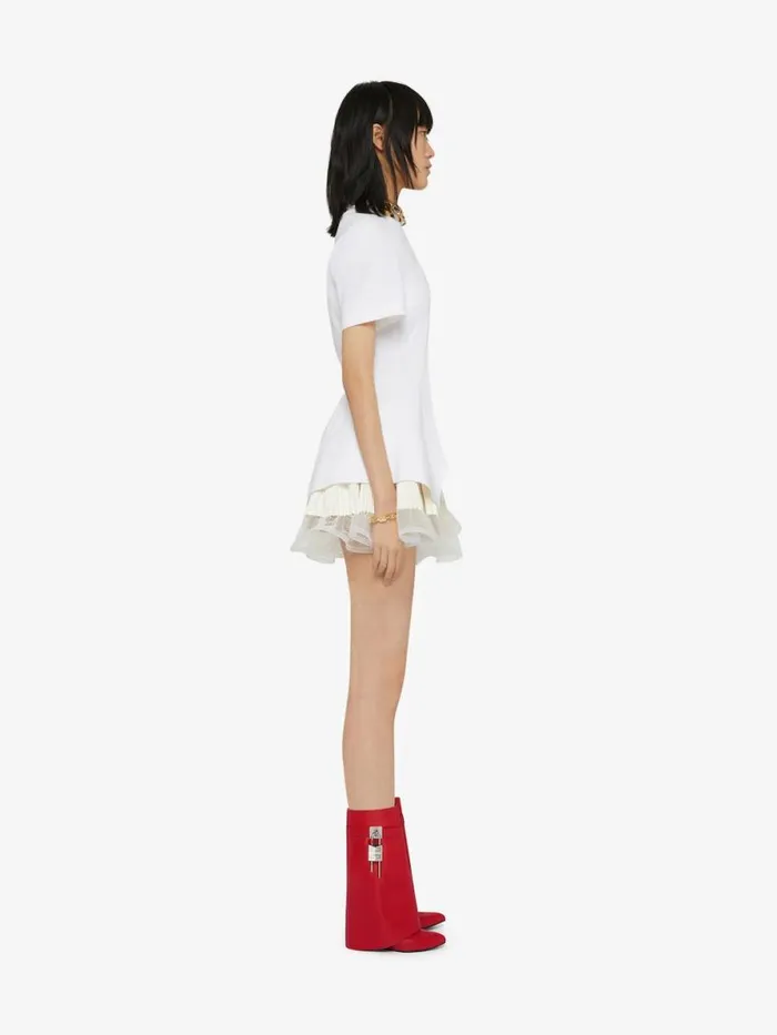Women Shark Lock Givenchy Shark Lock Ankle Boots In Leather Red Women Shark Lock Givenchy Shark Lock Ankle Boots In Leather Red