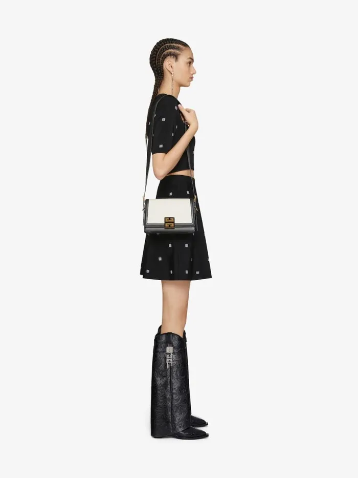 Women Shark Lock Givenchy Shark Lock Cowboy Boots In Leather With Western Pattern Black Women Shark Lock Givenchy Shark Lock Cowboy Boots In Leather With Western Pattern Black