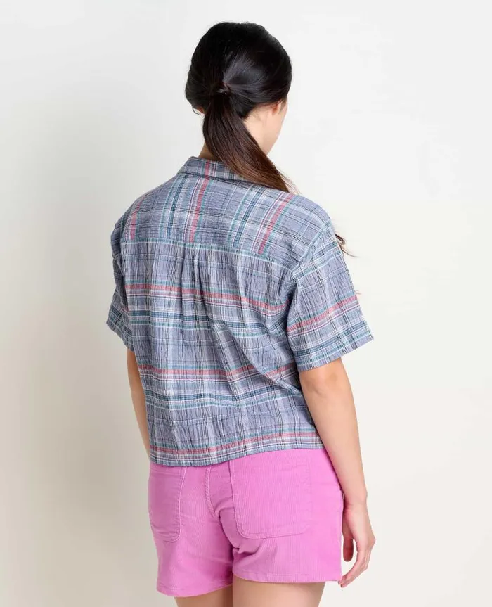 Women Shirts and Tops Toad and Co Fletcher Short Sleeve Shirt Iris