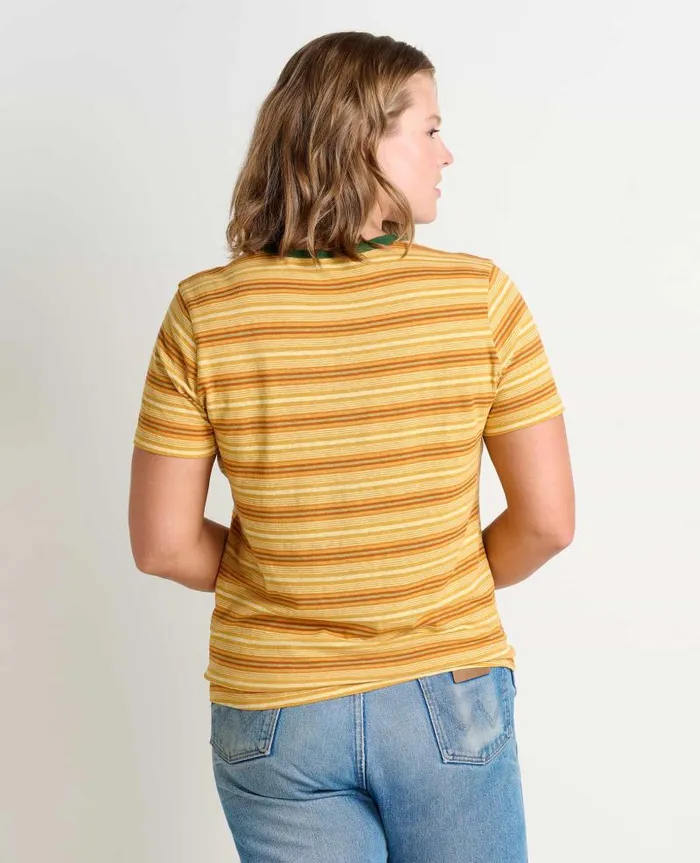 Women Shirts and Tops Toad and Co Grom Ringer Crew Acorn Multi Stripe