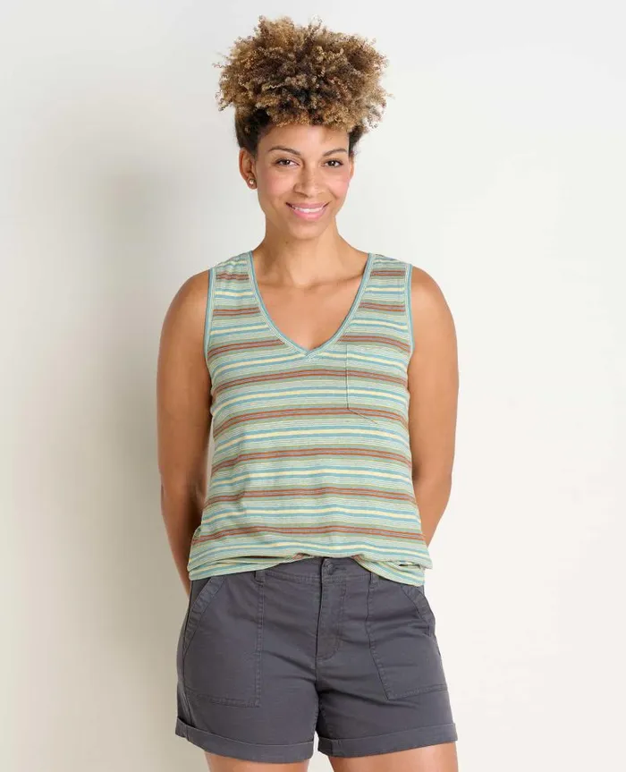 Women Shirts and Tops Toad and Co Grom Tank Mineral Multi Stripe
