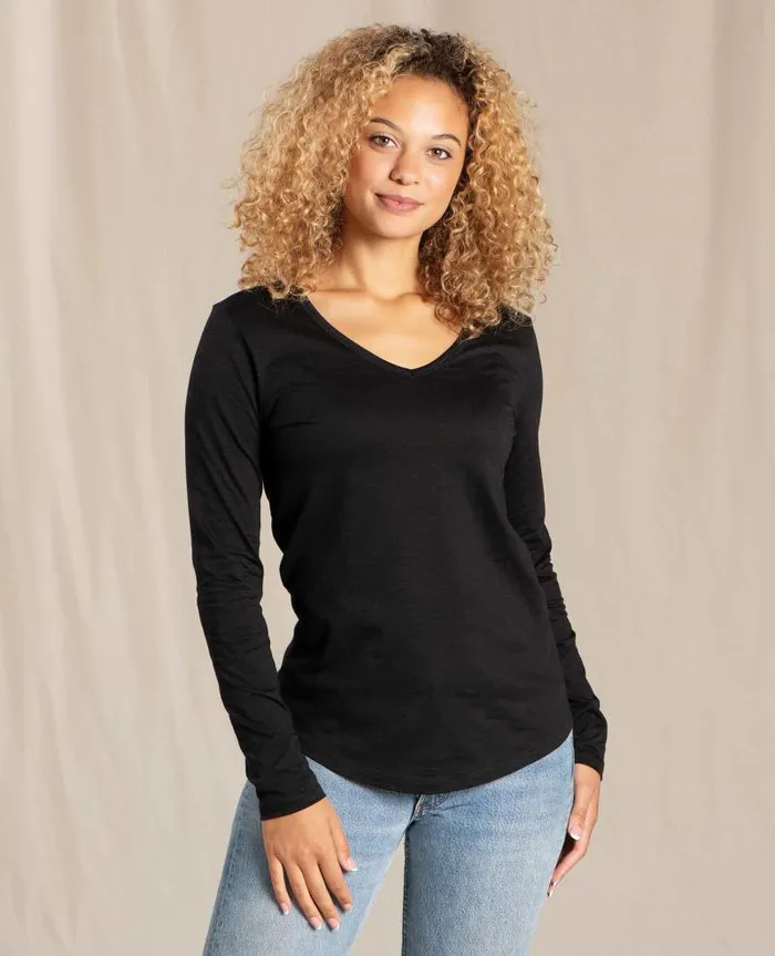 Women Shirts and Tops Toad and Co Marley II Long Sleeve Tee Black