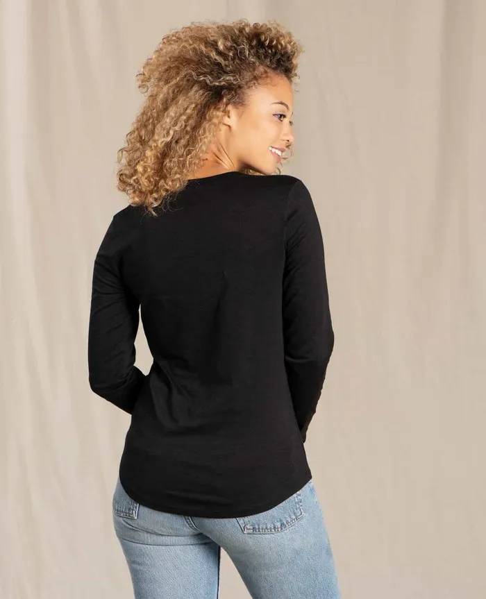 Women Shirts and Tops Toad and Co Marley II Long Sleeve Tee Black