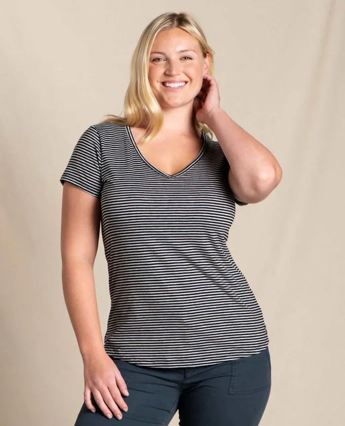 Women Shirts and Tops Toad and Co Marley II Short Sleeve Tee Heather Grey Stripe Women Shirts and Tops Toad and Co Marley II Short Sleeve Tee Heather Grey Stripe