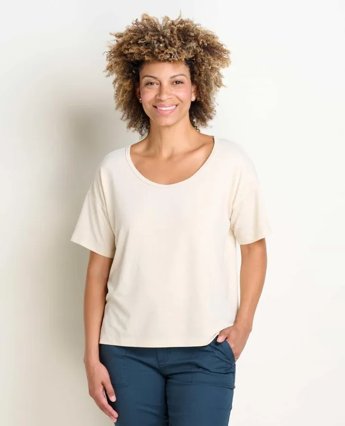 Women Shirts and Tops Toad and Co Piru Short Sleeve Easy Tee Salt