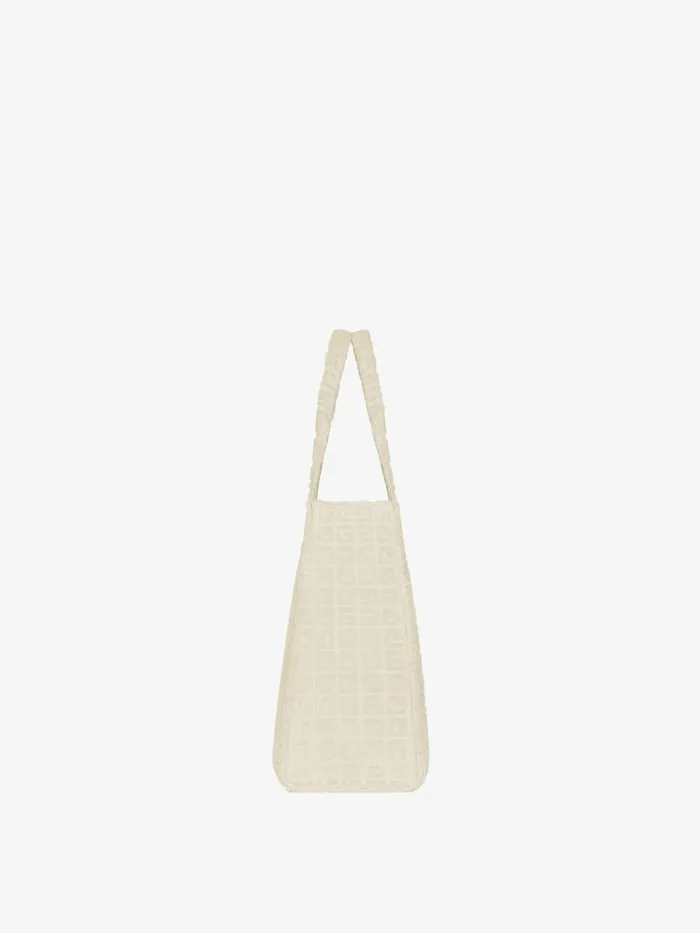 Women Shoulder Bags Givenchy Medium GTote Bag In 4G Cotton Towelling Ivory Women Shoulder Bags Givenchy Medium GTote Bag In 4G Cotton Towelling Ivory