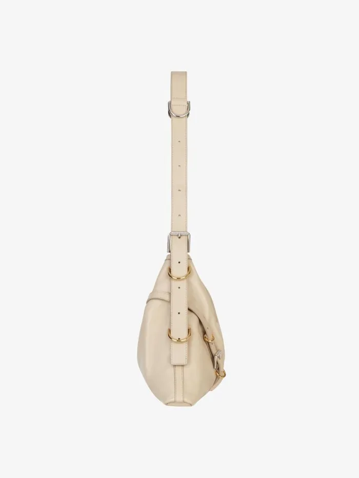 Women Shoulder Bags Givenchy Medium Voyou Bag In Leather Natural Beige